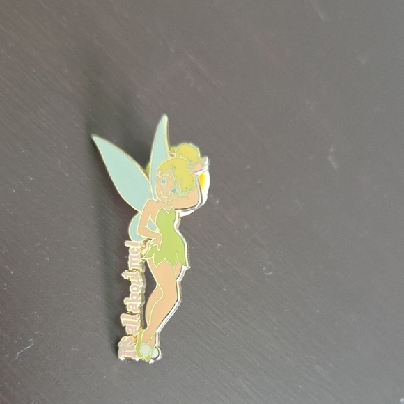 Disney Tinker Bell Gold-Tone Pin - Picture 1 of 5